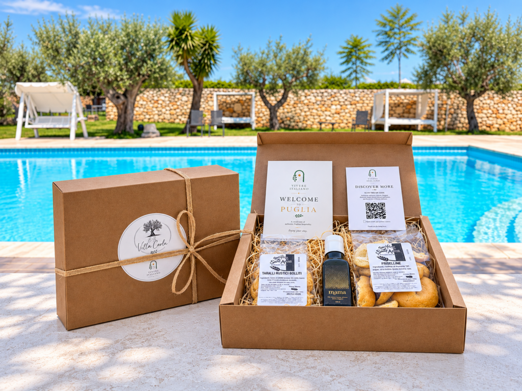 Welcome box pugliese con i prodotti del territorio